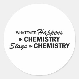 Sticker Rond Quoi qu'il arrive - Chimie