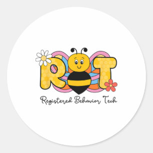 Sticker Rond R Bee T Technicien De Comportement Enregistré Rbt 