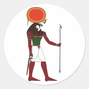 Sticker Rond Ra l'ancien Dieu égyptien du Soleil et des Rois