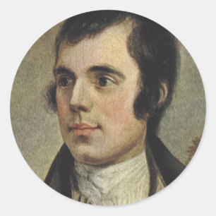 Sticker Rond Rabbie Burns