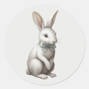 Sticker Rond Rabbit Pastel Boho