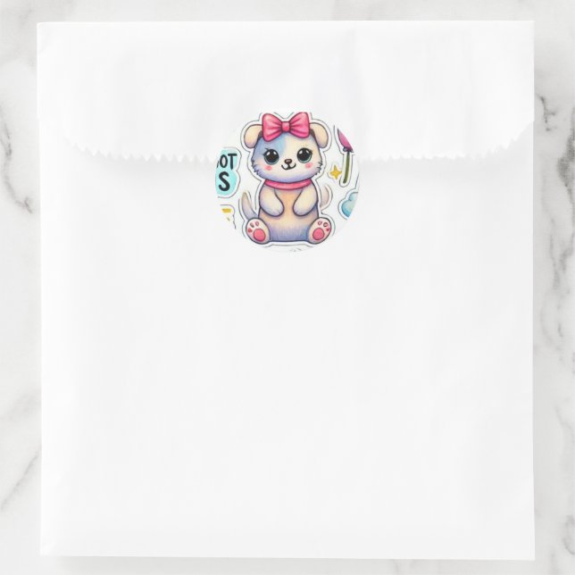 STICKER ROND RABIT (Sac)