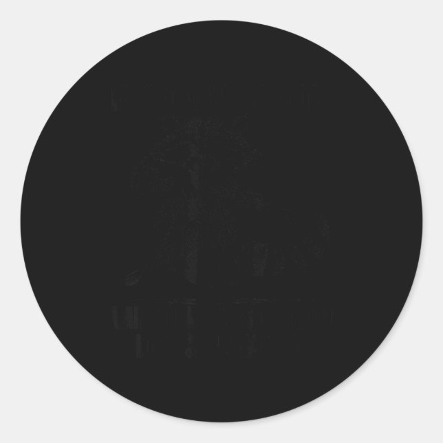 Sticker Rond Raccoon Farted At Work Today Maintenance Was Calle (Devant)