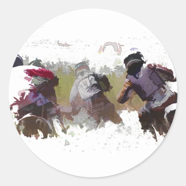 Sticker Rond Racers Dirt-bike (Devant)