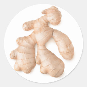 Sticker Rond Racine de gingembre