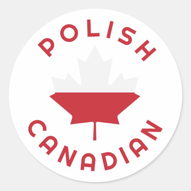 Sticker Rond Racines canadiennes (Devant)