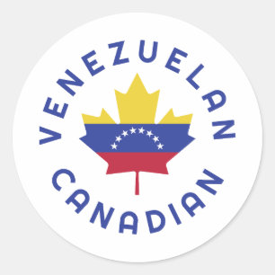 Sticker Rond Racines canadiennes du Venezuela