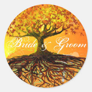 Sticker Rond Racines de l'amour