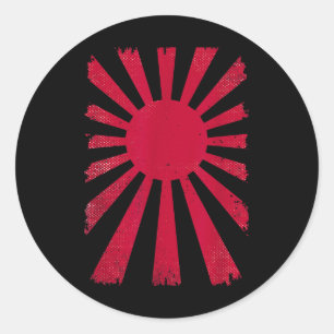 Sticker Rond Racines nationales Imperial Japan Hommes Femmes le