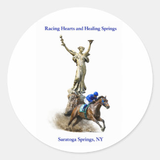 Sticker Rond  Racing Hearts and Healing Springs