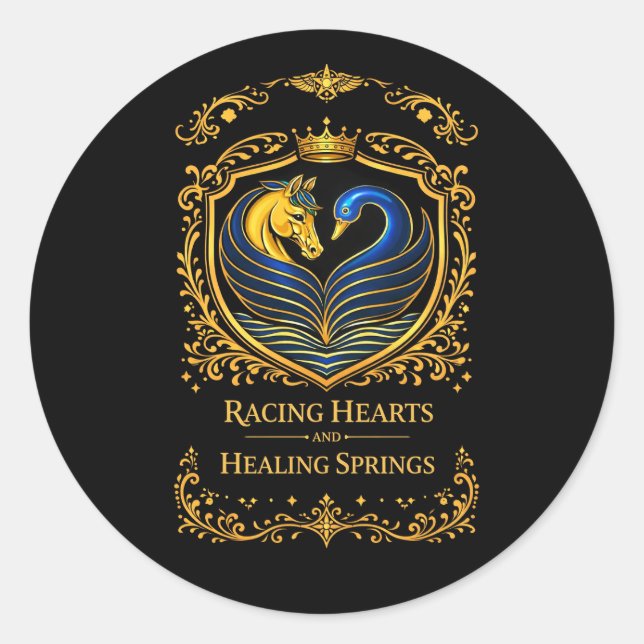 Sticker Rond Racing Hearts and Healing Springs Lighter (Devant)