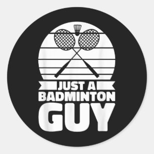Sticker Rond Racquet Volant de badminton Court - Juste Un Badmi