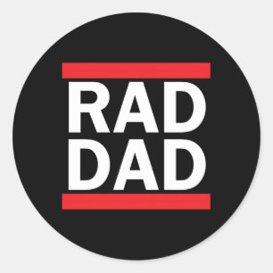 Sticker Rond Rad Papa papa Bonne Fête des pères