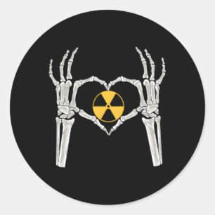 Sticker Rond Rad Tech X Ray Skeleton Radiologie Étudiante Techn