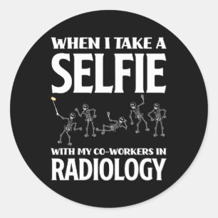 Sticker Rond Rad Tech Xray Technicien en radiologie