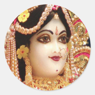 Sticker Rond RADHA Krishna - dans ma collection de coeur