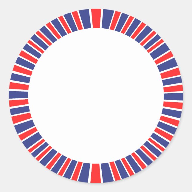Sticker Rond Radiant Joyeux 4 juillet (Devant)