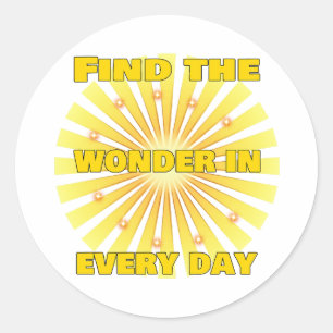 Sticker Rond Radiant Positivity