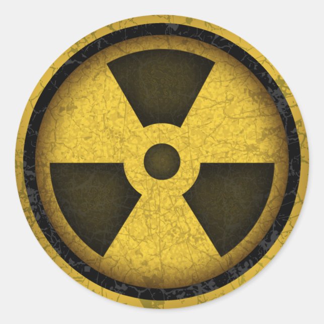 Sticker Rond Radiation -cl-dist-2 (Devant)