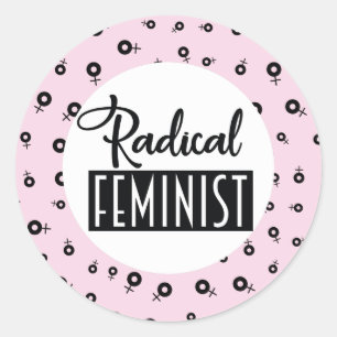 Sticker Rond Radical féministe