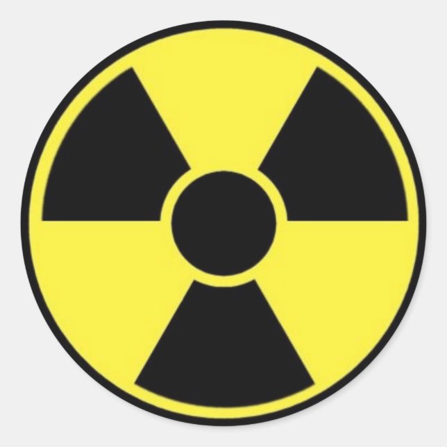 STICKER ROND RADIOACTIF (Devant)