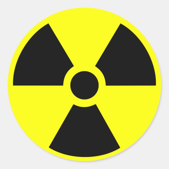 Sticker Rond Radioactif (Devant)