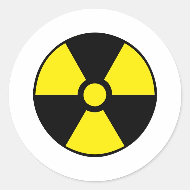 Sticker Rond Radioactif (Devant)