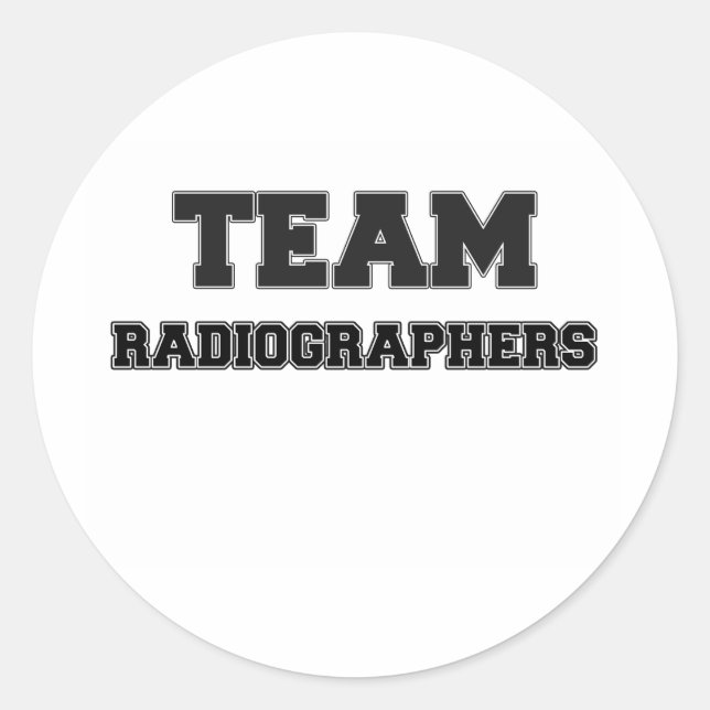 Sticker Rond Radiographes d'équipe (Devant)