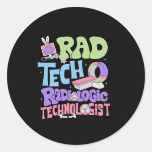 Sticker Rond Radiologie personnalisée Jour de Pâques