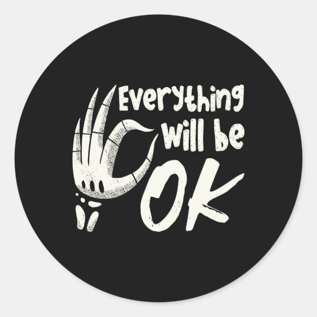 Sticker Rond Radiology Tech Everything Will Be Ok Technologist (Devant)