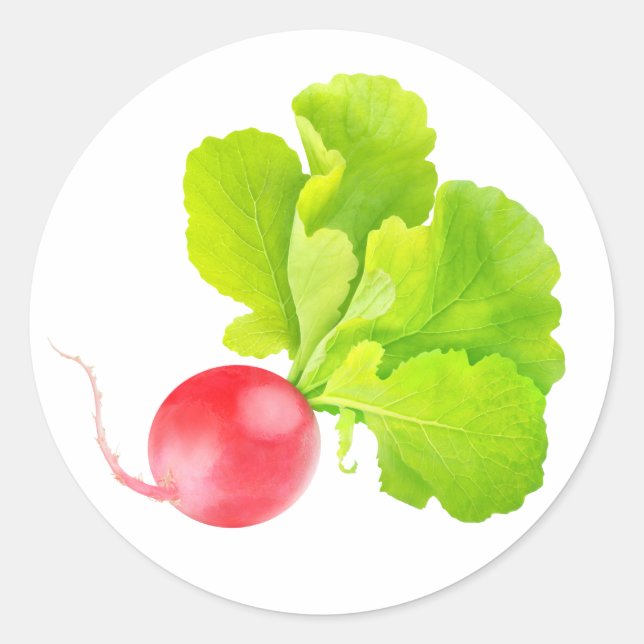 Sticker Rond radis rouge (Devant)