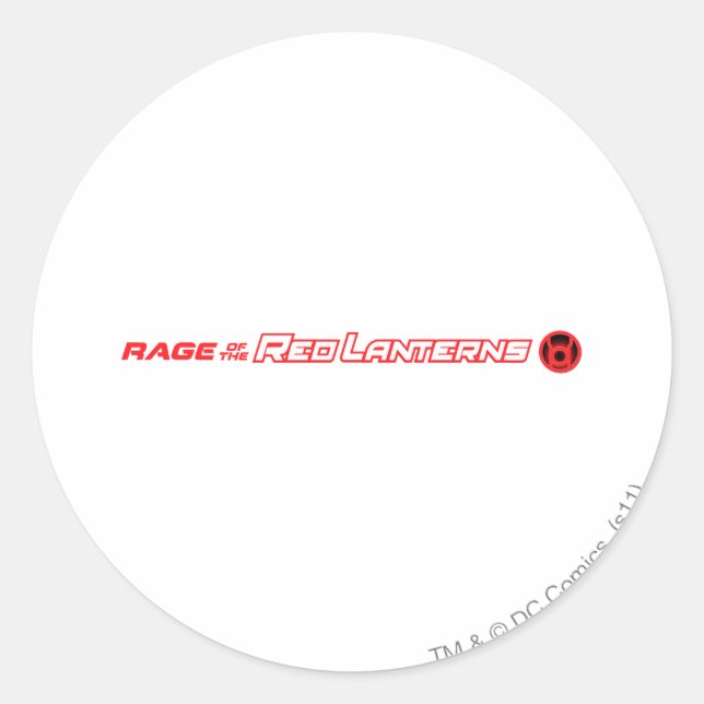 Sticker Rond Rage des lanternes rouges (Devant)