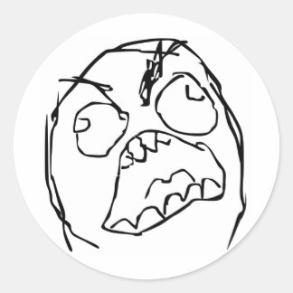Sticker Rond Rageguy