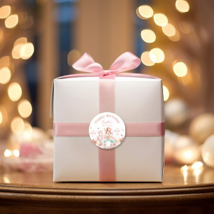 Sticker Rond Rainbow Fairy Girl Magic Teapot Anniversaire