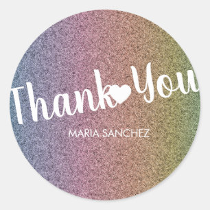 Sticker Rond Rainbow Faux Parties scintillant Motif Nail Hair B