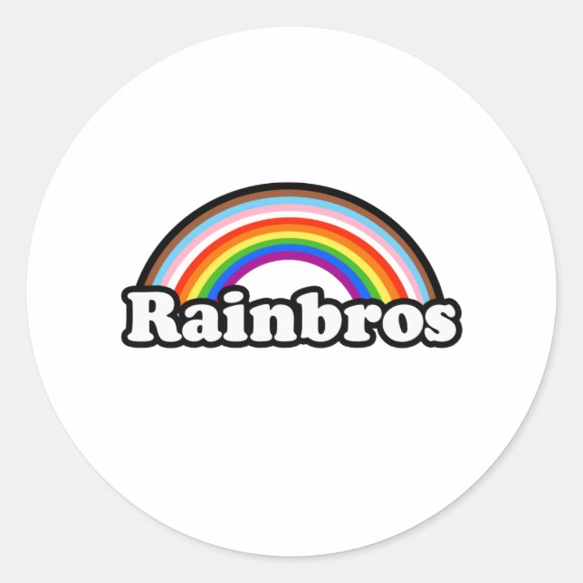 Sticker Rond Rainbros (Devant)