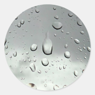 Sticker Rond Raindrops Photography