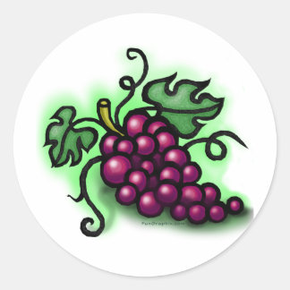Sticker Rond Raisins