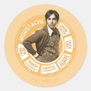 Sticker Rond Rajesh Info Graphic