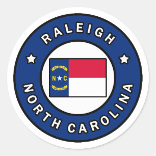 Sticker Rond Raleigh Caroline du Nord