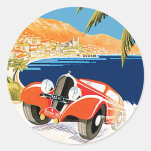 Sticker Rond Rallye Automobile de Monte Carlo