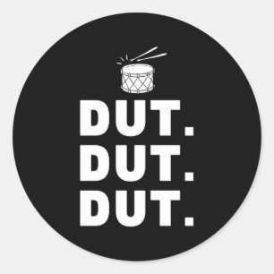 Sticker Rond Rallye Pep de Drumline de la bande de Marche Dut D