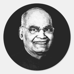 Sticker Rond Ram Nath Kovind