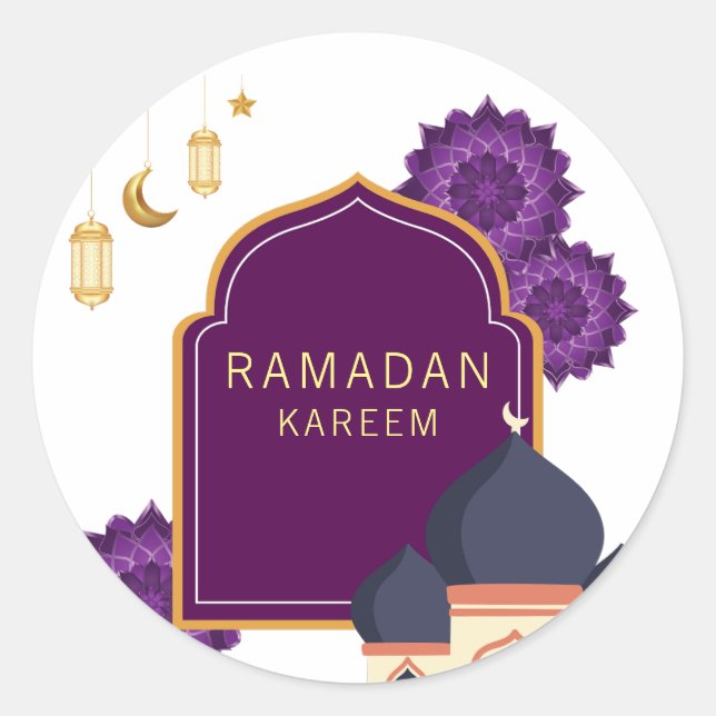 Sticker Rond Ramadan Kareem (Devant)