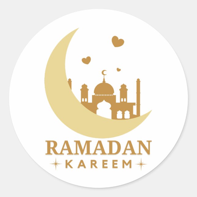 Sticker Rond Ramadan Kareem 2023 (Devant)