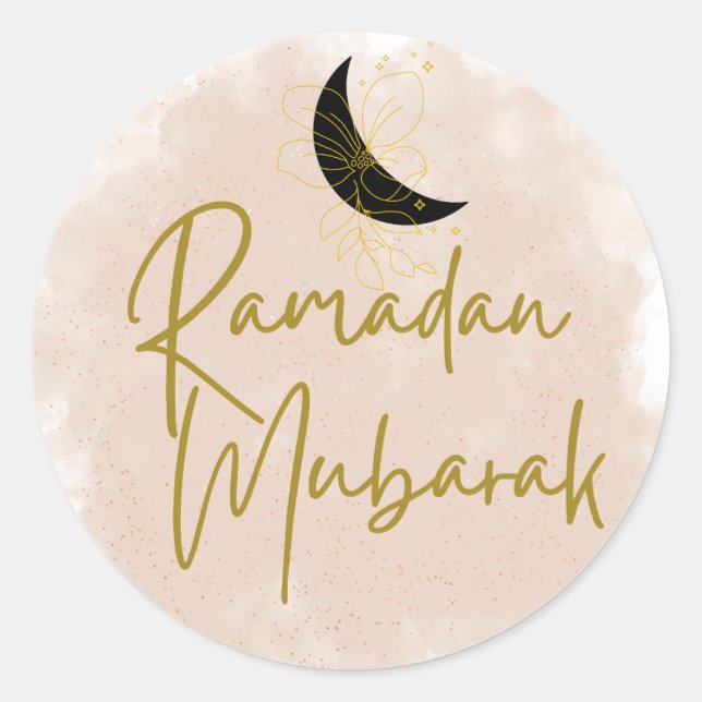 Sticker Rond Ramadan Moubarak (Devant)