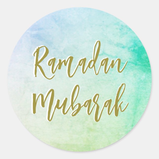 Sticker Rond Ramadan Moubarak (Devant)