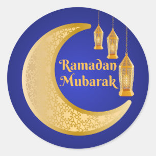 Sticker Rond Ramadan Mubarak Art Islamique