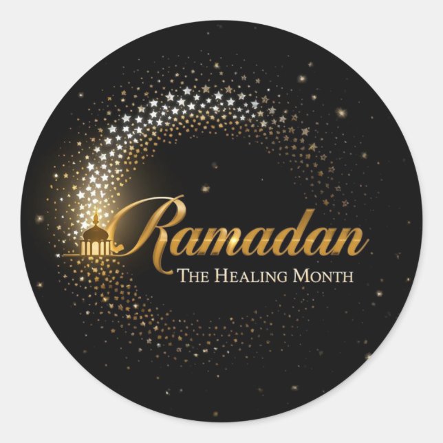 Sticker Rond Ramadan MubaraK Holiday  (Devant)