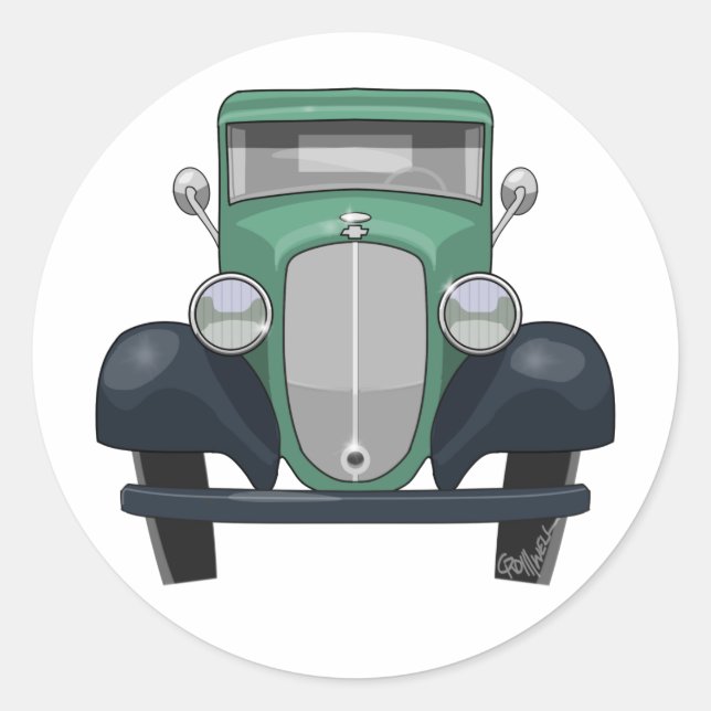 Sticker Rond Ramassage Chevy 1935 (Devant)